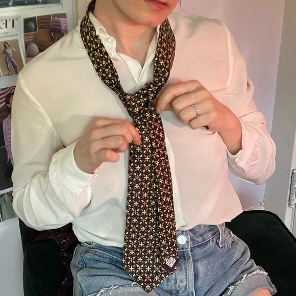 VINTAGE Silk Men’s Tie - Picture 6 of 6